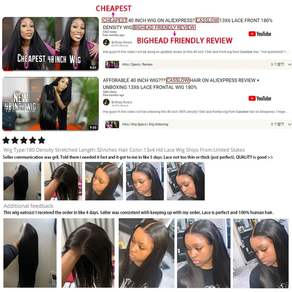 Bone Straight Lace Front Wig